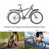 Bicycle Fender Set Adjustable Front Rear Mud Guard Mountain Bike Mudguards Splashboard Fit for 24\'\'-26\'\' Bikes