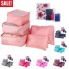 9Pcs Clothes Storage Bags Water-Resistant Travel Luggage Organizer Clothing Packing Cubes for Blouse Hosiery Stocking Underwear