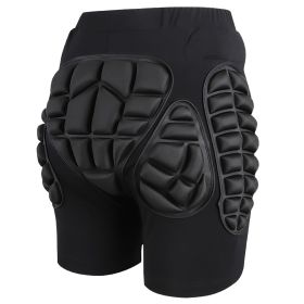 Protective Shorts for Skiing Snowboarding Skating Skateboarding EVA Hip Protection Pad for Adults Kids 3D Padded Breathable Protective Shorts for Hip (Option: 2XL)