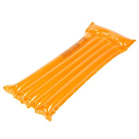 Inflatable Pool Float Raft Foldable Float Lounge Chair Swimming Pool Water Mat with Pillow Air Mat Mattress For Adults & Kids (Option: Saffron)