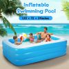 Inflatable Swimming Pools Family Swim Play Center Pool Blow up Kiddie Pool for Family Inflatable Lounge Pool for Kids Baby Adult Inflatable Water Ball