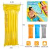 Inflatable Pool Float Raft Foldable Float Lounge Chair Swimming Pool Water Mat with Pillow Air Mat Mattress For Adults & Kids
