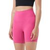 Women\'s High Waist Biker Shorts Tummy Control Pants Athletic Leggings Spandex Booty Shorts with 6.3In Inseam No Front Seam for Workout Yoga Running V
