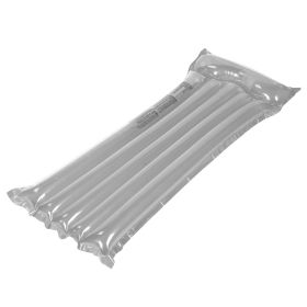 Inflatable Pool Float Raft Foldable Float Lounge Chair Swimming Pool Water Mat with Pillow Air Mat Mattress For Adults & Kids (Option: SilverGrey)
